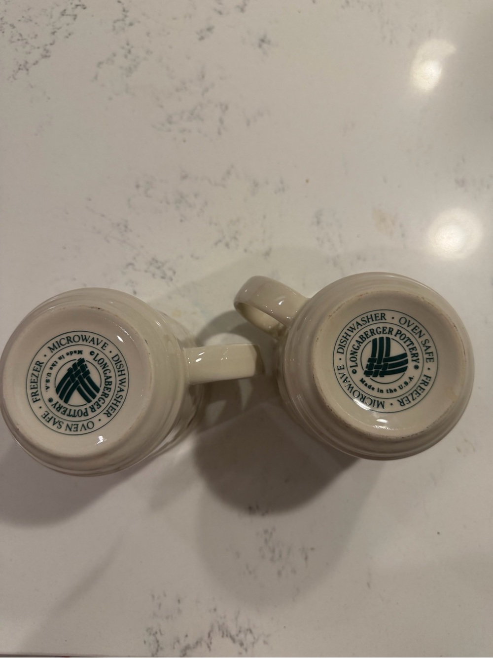 Longaberger Ceramic Holiday Holly Mugs - Set of 2 - Picture 4 of 4